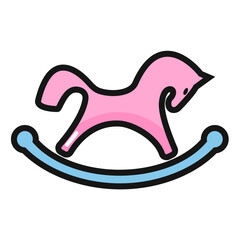 Nursery house colored icon pack