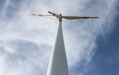 wind mill on blue sky