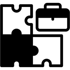 Puzzle, Solve, Business And Finance, Solution, Problem, Briefcase Icon