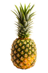 Fototapeta premium Fresh Whole Pineapple Isolated on White Background