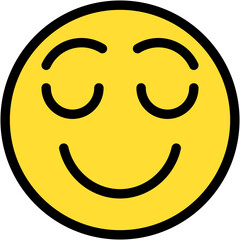 Fototapeta premium Vector Icon Smile, Emoji, Smileys, Reaction, Feelings, Emotion