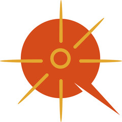 Abstract Cloud Retro Element