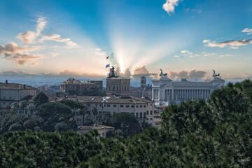 Panorama di Roma da Villa Maraini