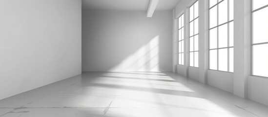 Abstract Empty Room Interior for Design and Decoration - Perspective View of Blank Space