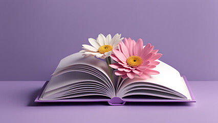 Stress Relief Journal 3D Notebook Flower Template for Reflection, Mindfulness, and Healing