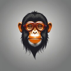 cool monkey logo	 v2