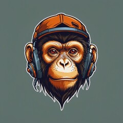 cool monkey logo	 v2