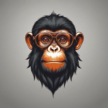 cool monkey logo	 v2