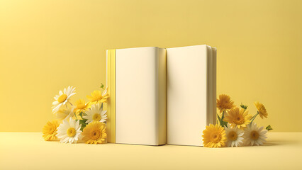 Therapeutic Mindfulness Notebook Flower 3D Concept for Mental Health, Reflection, and Healing