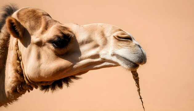 A Camels Tail Swishing To Keep Away Flies