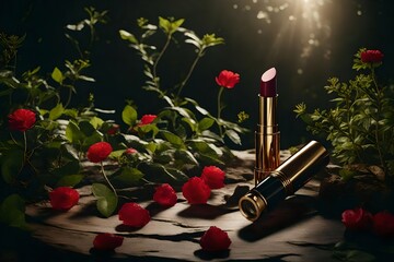 Develop a lipstick line inspired by nature's botanical wonders HD .