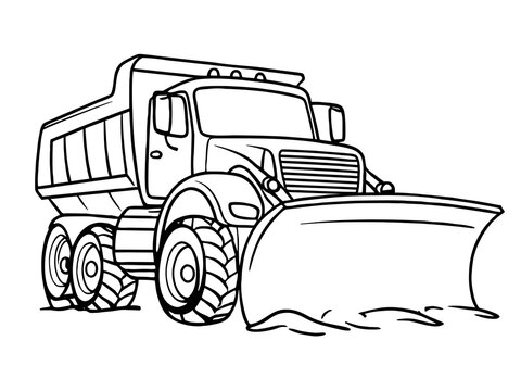 recommend clip art: Snowscape Adventure: Printable Snow Plow Truck Coloring Vector
                    snow plow, truck, blade, clearing, snow, colouring page