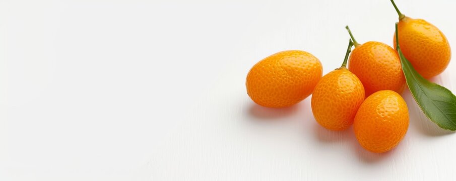 kumquat on a white background isolated.