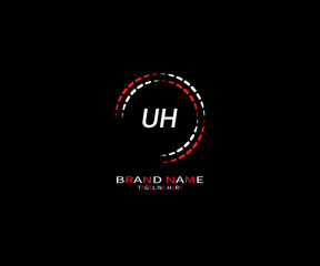 UL letter logo creative design. UL unique design