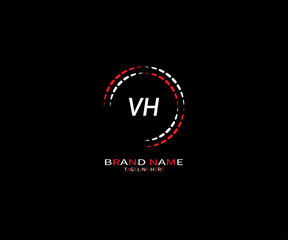 VH letter logo creative design. VH unique design