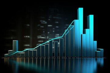 Business growth graph chart 