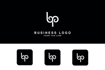 BP, PB, B, P, Abstract Letters Logo Monogram