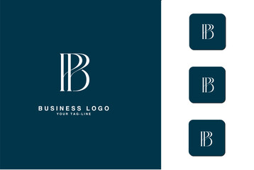 Fototapeta premium BP, PB, B, P, Abstract Letters Logo Monogram
