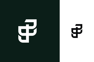 B, BB, Abstract Letters Logo Monogram	
