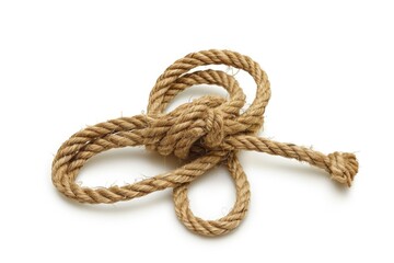 Rope loop isolated on white background