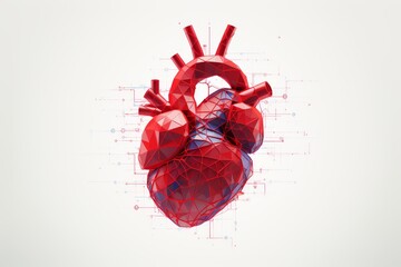 Human Heart Diagram, Ecg graph, heart attack concept  - obrazy, fototapety, plakaty