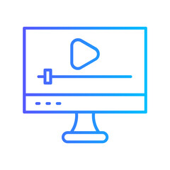 Streaming Tv Vector Icon