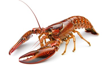 Crayfish isolated on white background