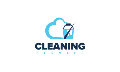 Creative modern Cleaning Service Logo Template and Icon