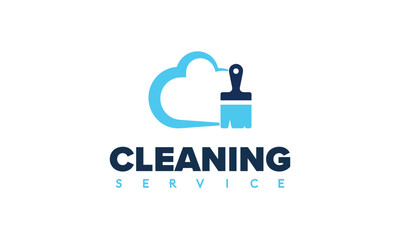 Fototapeta premium Cleaning Logo Design. Vector illustration logo template