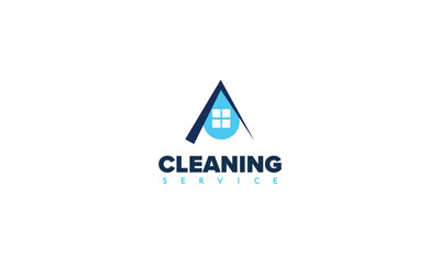 Cleaning Service Logo Design Idea. Symbol for Cleaning the Living and Work Place.