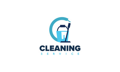 Cleaning Service Logo Design Idea. Symbol for Cleaning the Living and Work Place.
