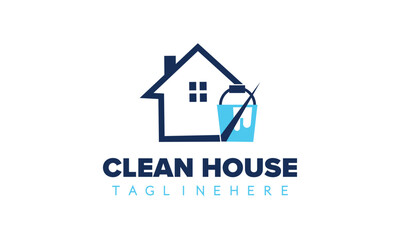 Cleaning Service Logo Design Idea.