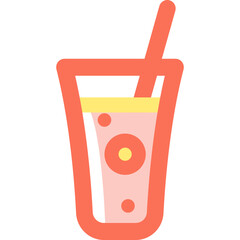 Nutritious breakfast colored icon pack