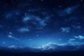 Fototapeta na wymiar Background of an illustration of a starry night sky on a summer night.