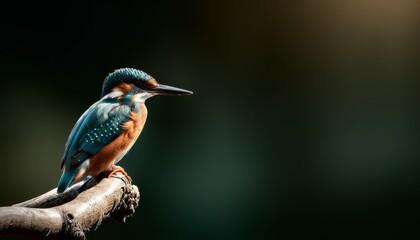   A vibrant bird perched on a tree limb against a fuzzy background behind its head