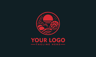 Sushi Vector Logo Design - Artistic Japanese Cuisine Emblem for Restaurants and More