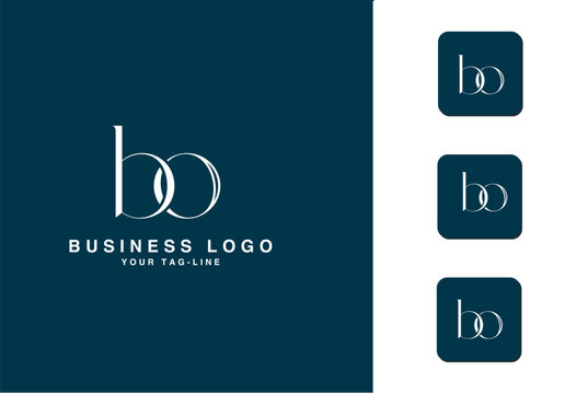 BO, OB, B, O, Abstract Letters Logo Monogram