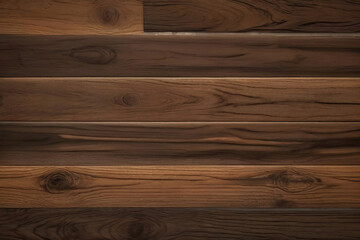 Brown dark wood wall wooden plank board texture background with grains and structures and scratched