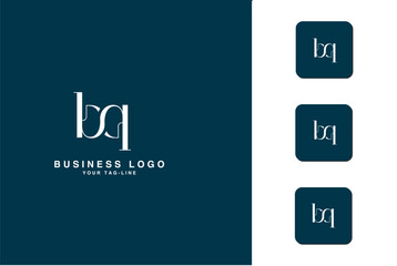 BQ, QB, B, Q, Abstract Letters Logo Monogram