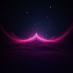 dark background illustration with magenta fluorescent lines, in the style of realistic magenta skies