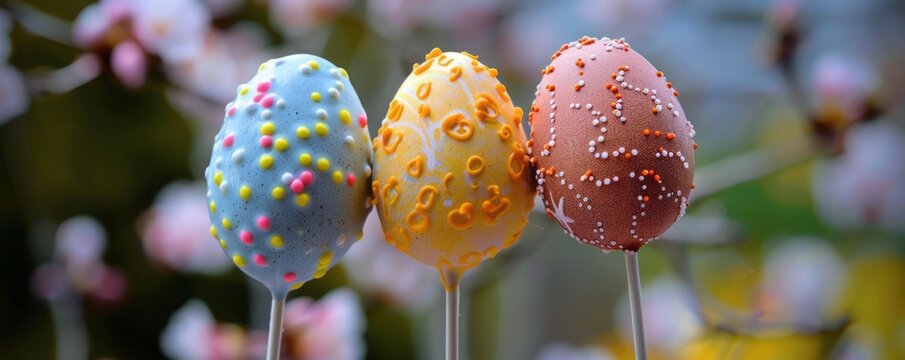 colored easter eggs.