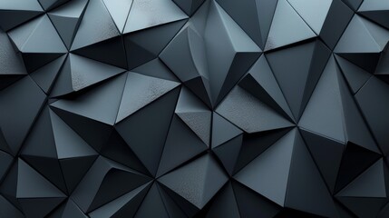 Abstract Geometric Triangular Shapes in Shades of Grey
