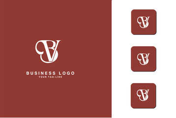 BV, VB, B, V, Abstract Letters Logo Monogram