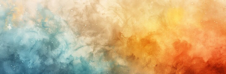 Abstract Cloudy Sky Gradient, Warm to Cool Color Spectrum in Soft Focus
