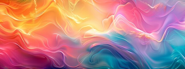 Colorful Abstract Swirl Background with Soft Silk Texture
