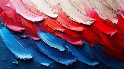 Colorful paint brushstrokes - 769054928