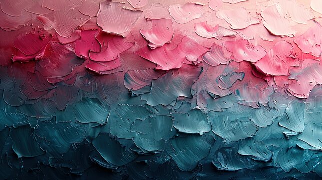 Blue and rosa shades paint brushstrokes