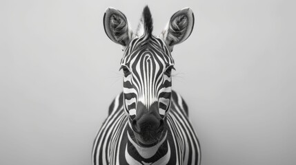 A zebra is looking at the camera with its mouth open - obrazy, fototapety, plakaty