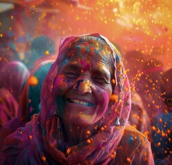 Indian People, Happy Holi Poster for all Ages