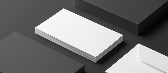 Corporate identity design and company style with blank business card templates.